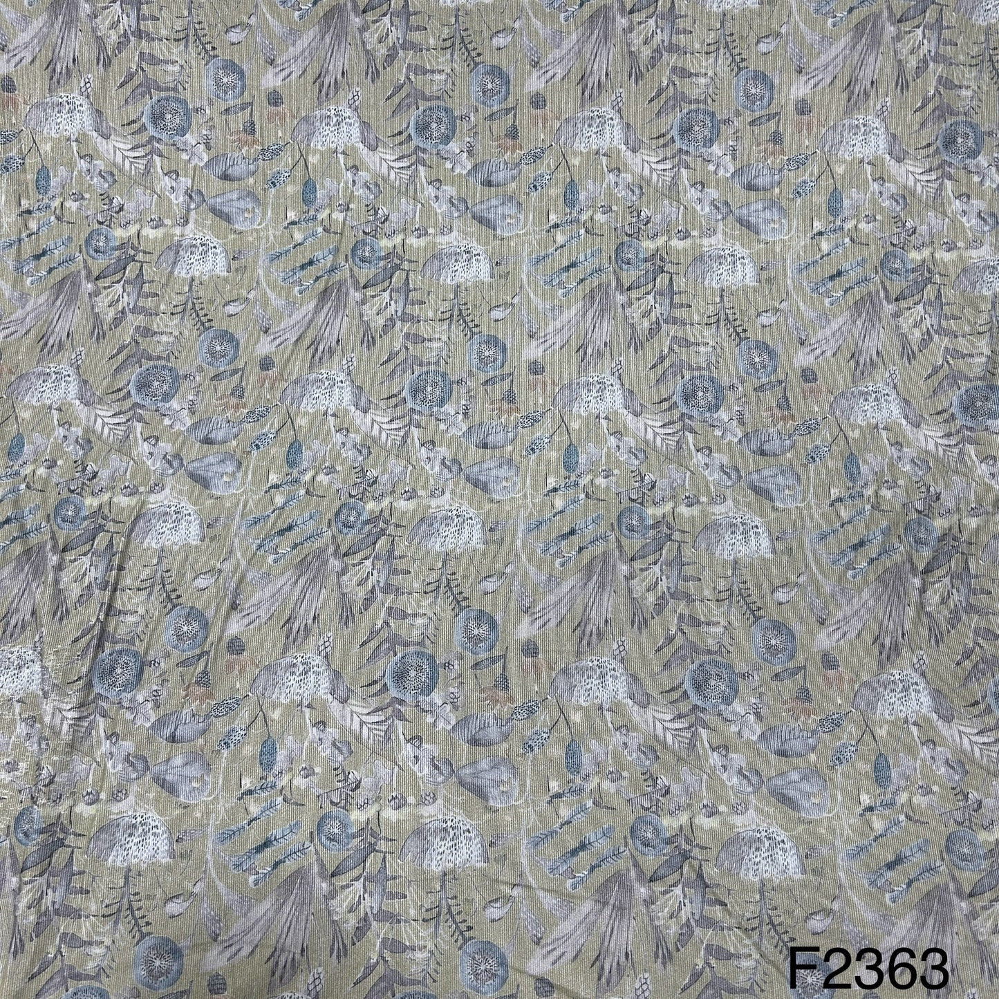Printed Pashmina Fabric-F2363