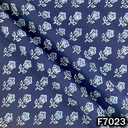 Indigo Print Cambric Cotton Fabric - F7023