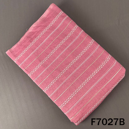 Thread Sequins Work Mul Chanderi Fabric - F7027