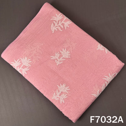 Thread Work Pure Mul Chanderi Fabric - F7032