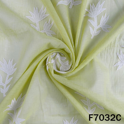 Thread Work Pure Mul Chanderi Fabric - F7032