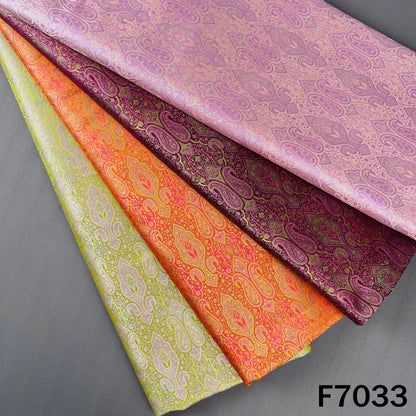 Self Jacquard Brocade Silk Fabric - F7033