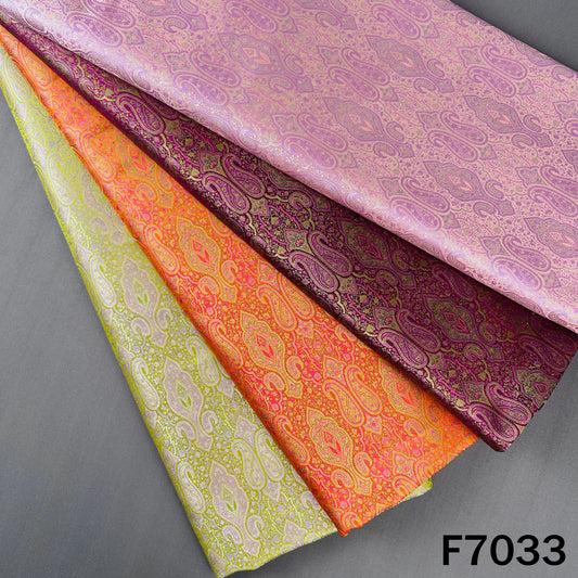 Self Jacquard Brocade Silk Fabric - F7033
