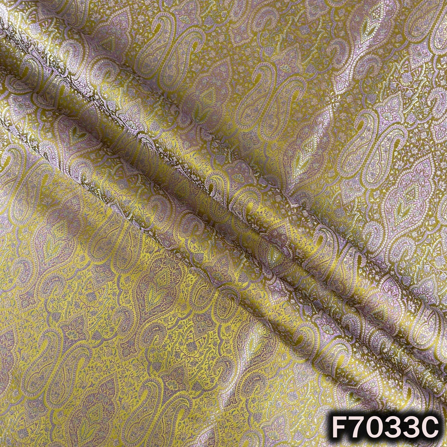 Self Jacquard Brocade Silk Fabric - F7033