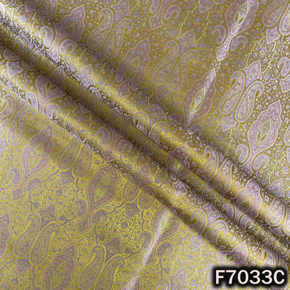 Self Jacquard Brocade Silk Fabric - F7033