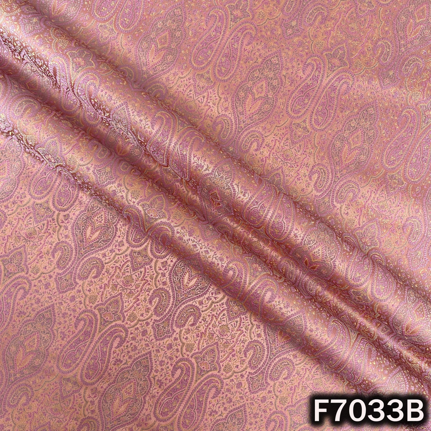 Self Jacquard Brocade Silk Fabric - F7033