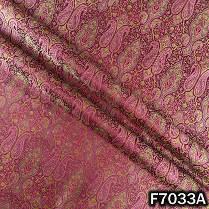 Self Jacquard Brocade Silk Fabric - F7033