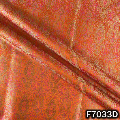 Self Jacquard Brocade Silk Fabric - F7033