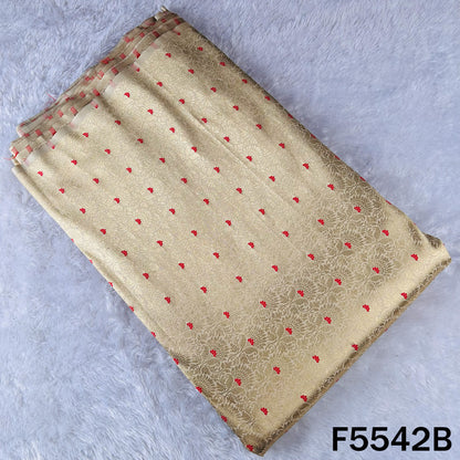 Zari Work Brocade Silk Fabric - F5542