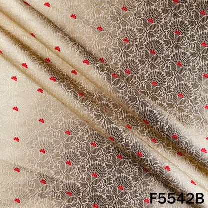 Zari Work Brocade Silk Fabric - F5542