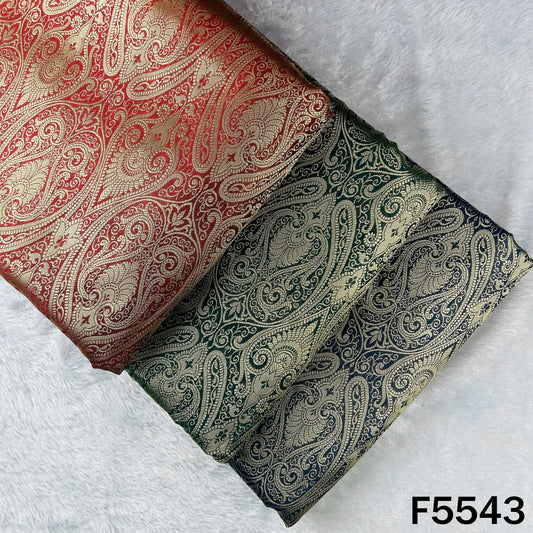 Zari Work Brocade Silk Fabric - F5543