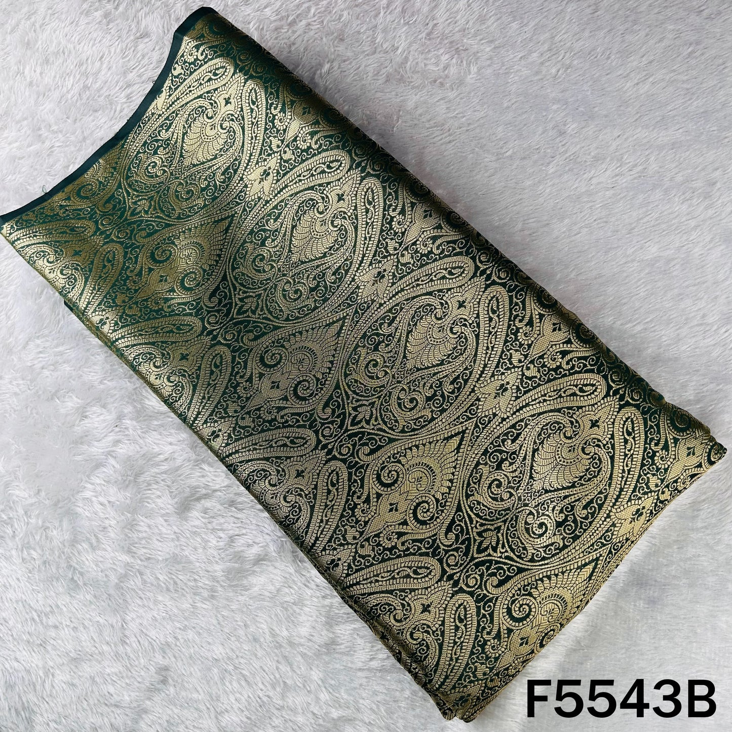 Zari Work Brocade Silk Fabric - F5543