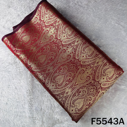 Zari Work Brocade Silk Fabric - F5543