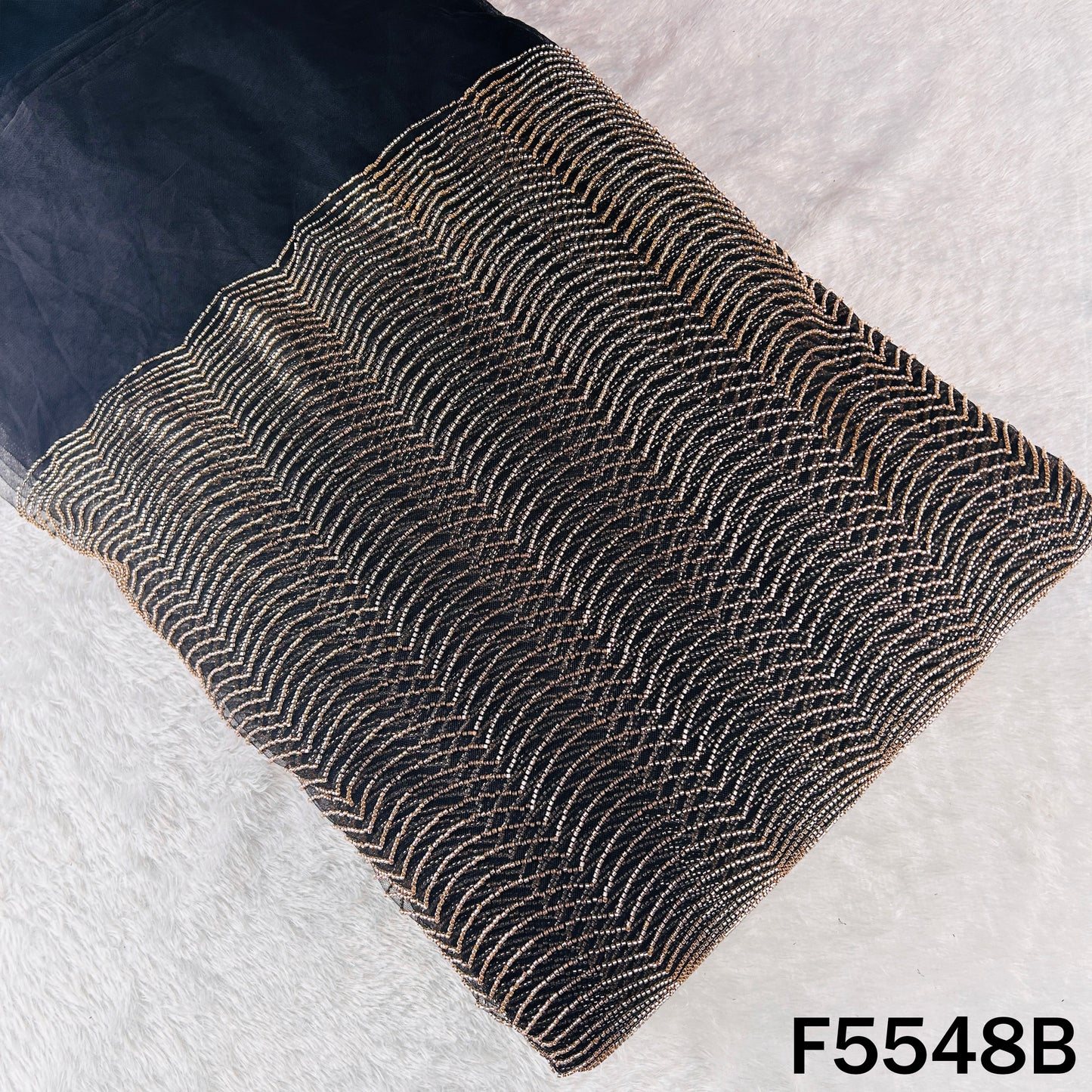 Cut Dana Embroidered Net Fabric - F5548