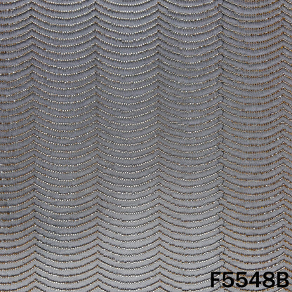 Cut Dana Embroidered Net Fabric - F5548