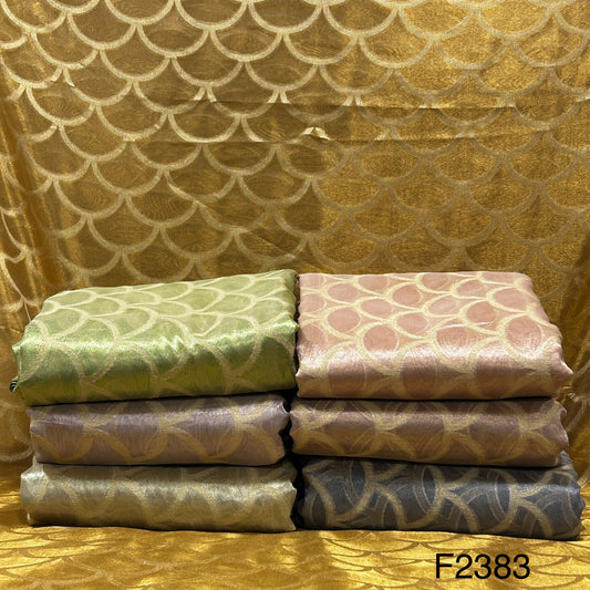 Zari Tissue Organza Fabric-F2383