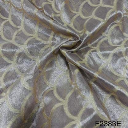 Zari Tissue Organza Fabric-F2383