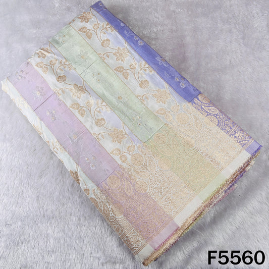 Zari Work Self Jacquard Banarasi Georgette Fabric - F5560