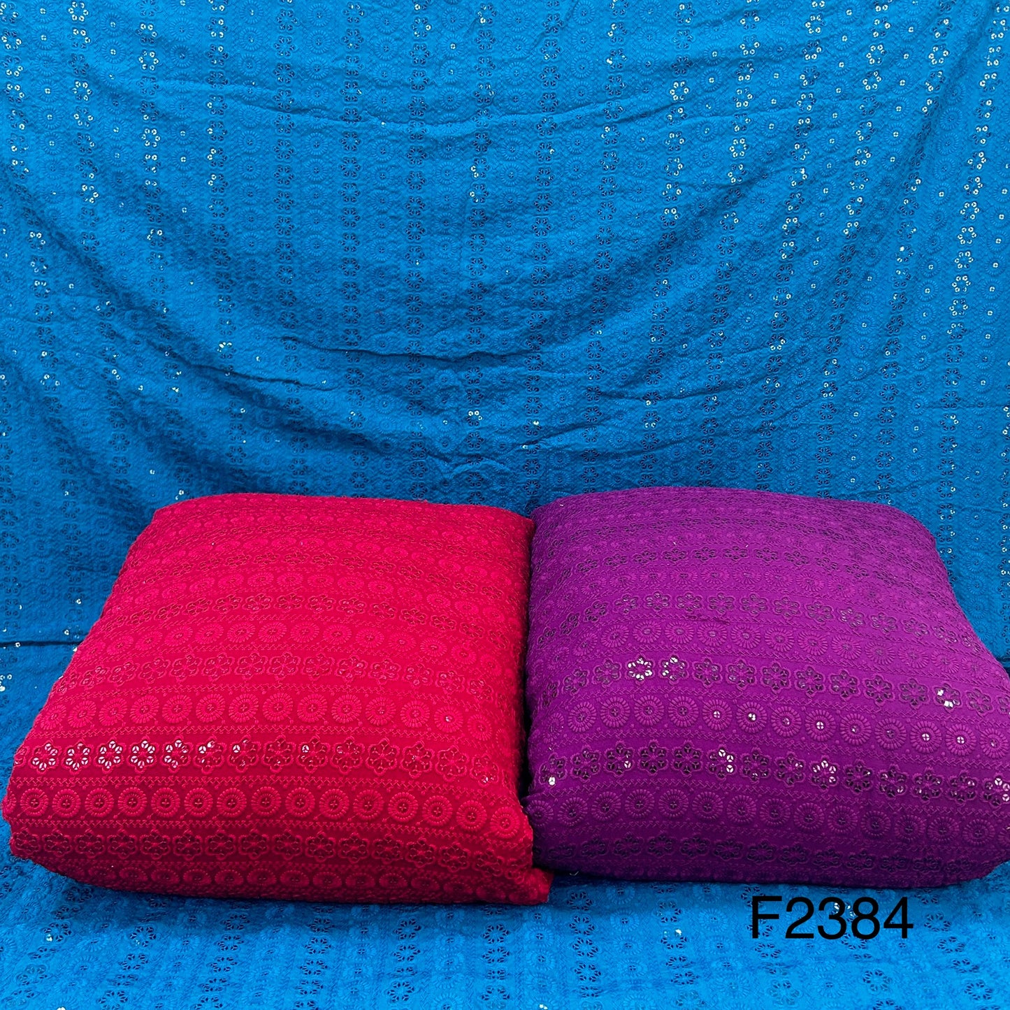 Chikankari Rayon Fabric-F2384