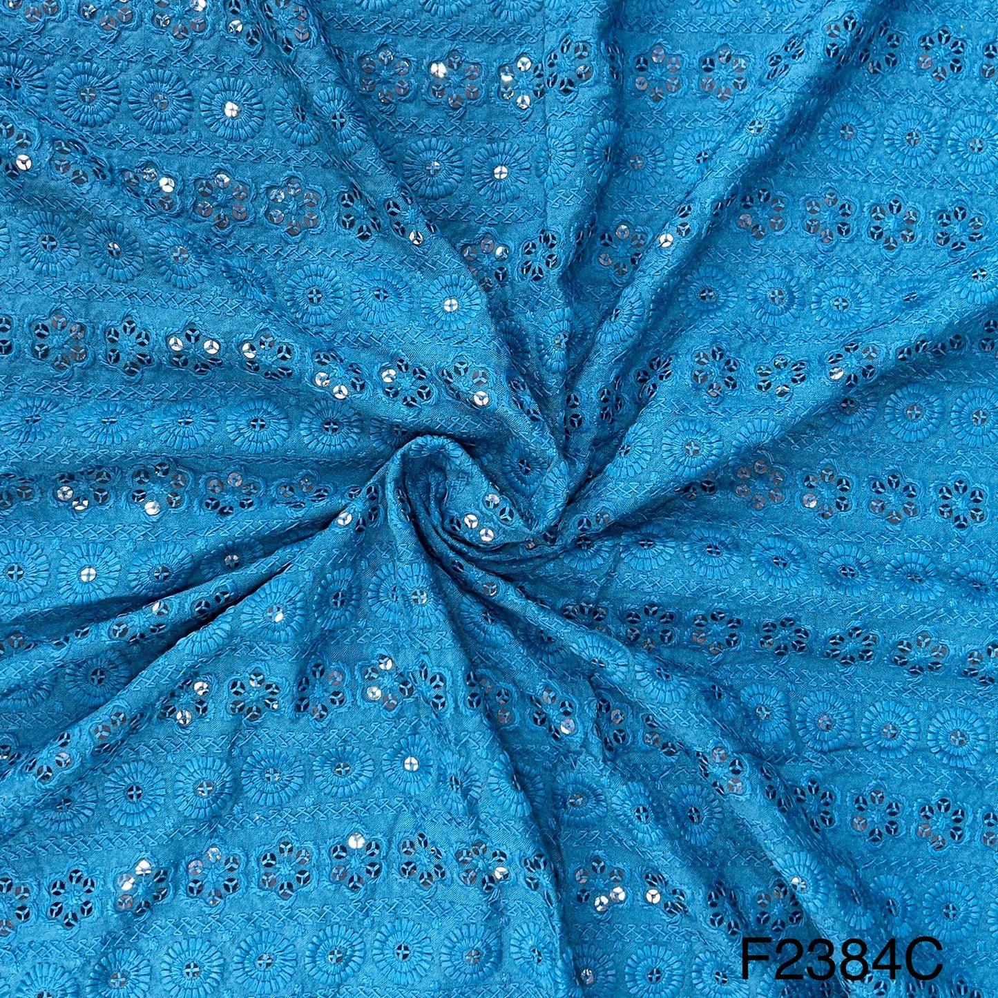 Chikankari Rayon Fabric-F2384