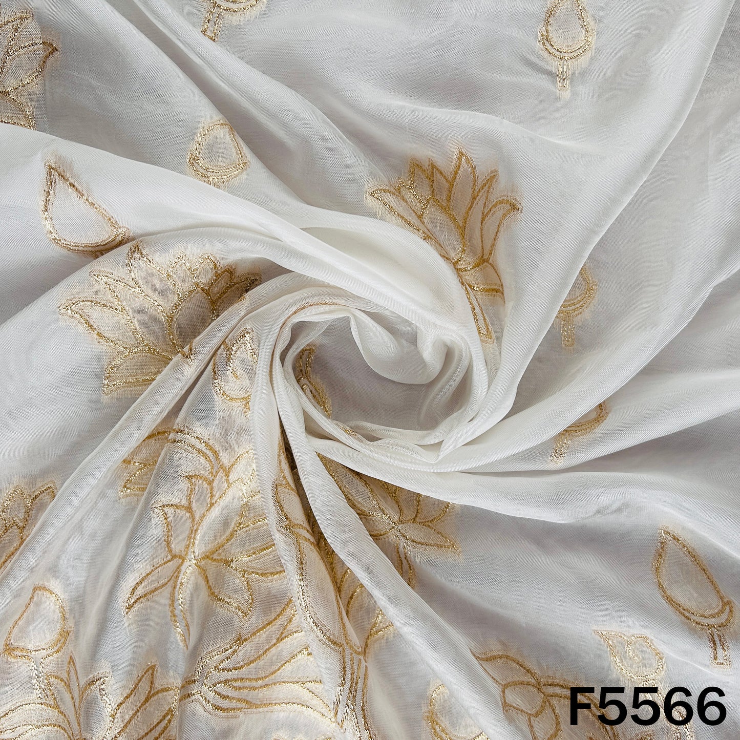Dyeable Zari Work Upada Silk Fabric - F5566