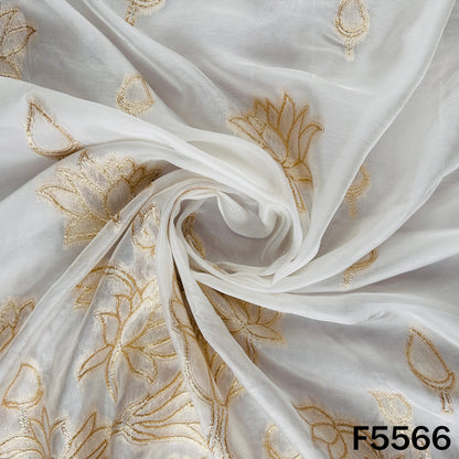 Dyeable Zari Work Upada Silk Fabric - F5566