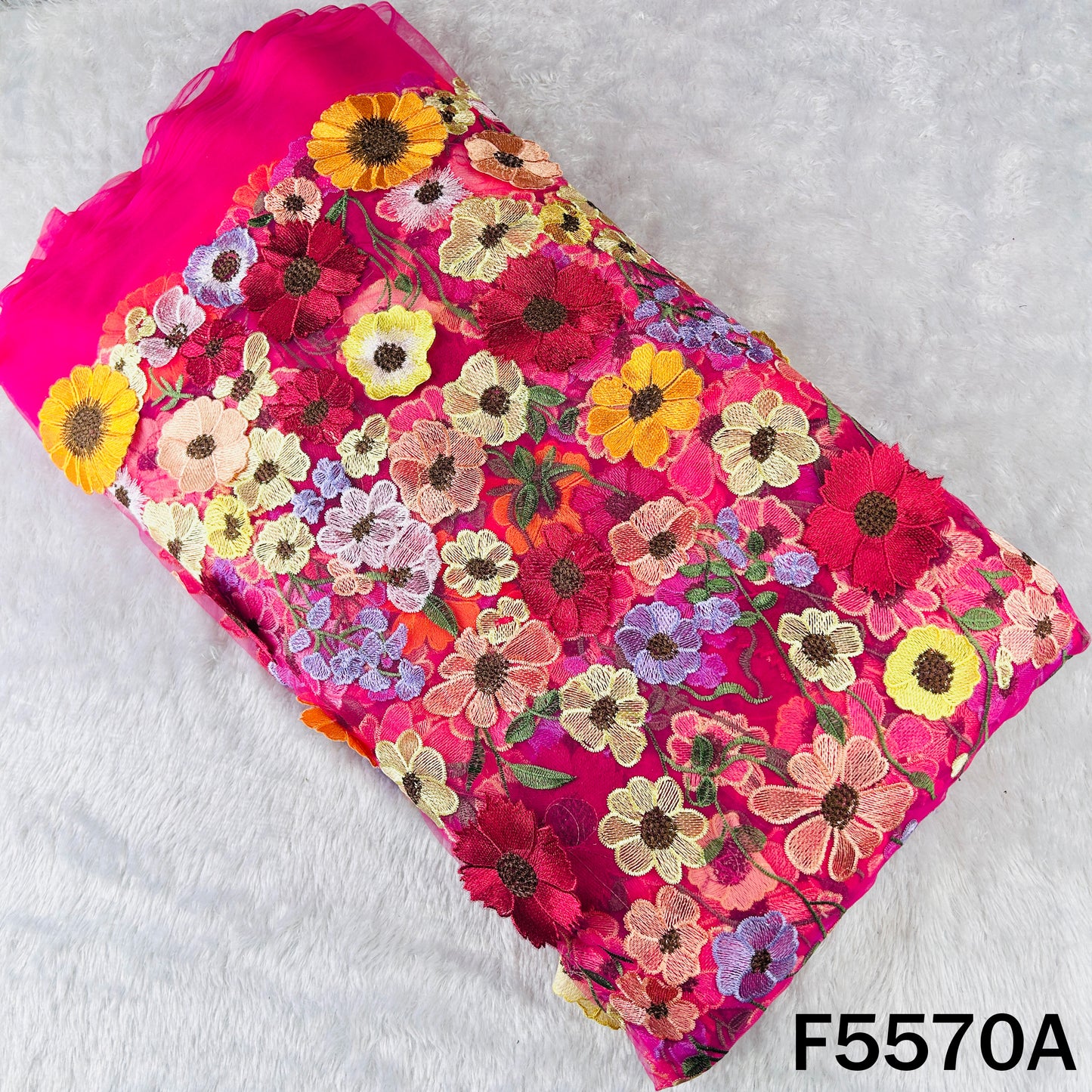 Applique Work Net Fabric - F5570