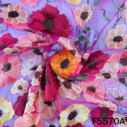 Applique Work Net Fabric - F5570