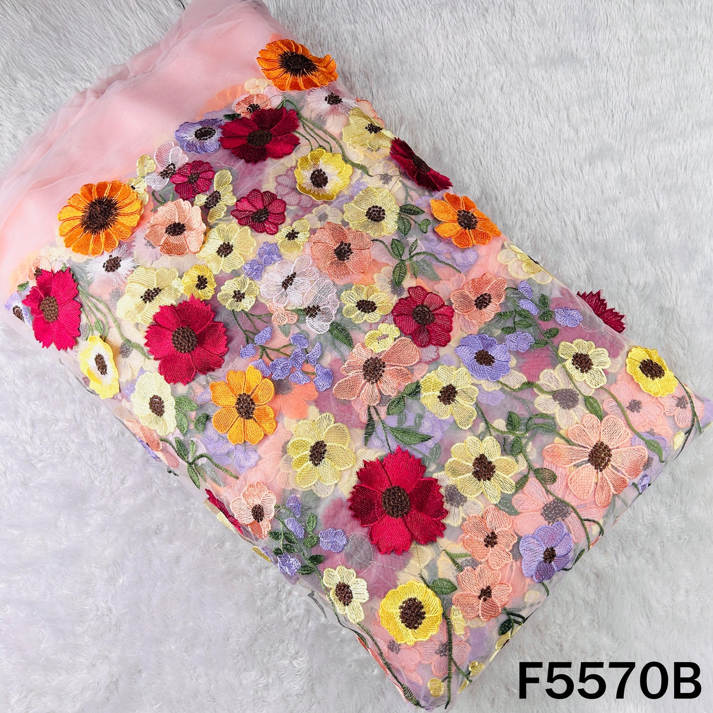 Applique Work Net Fabric - F5570