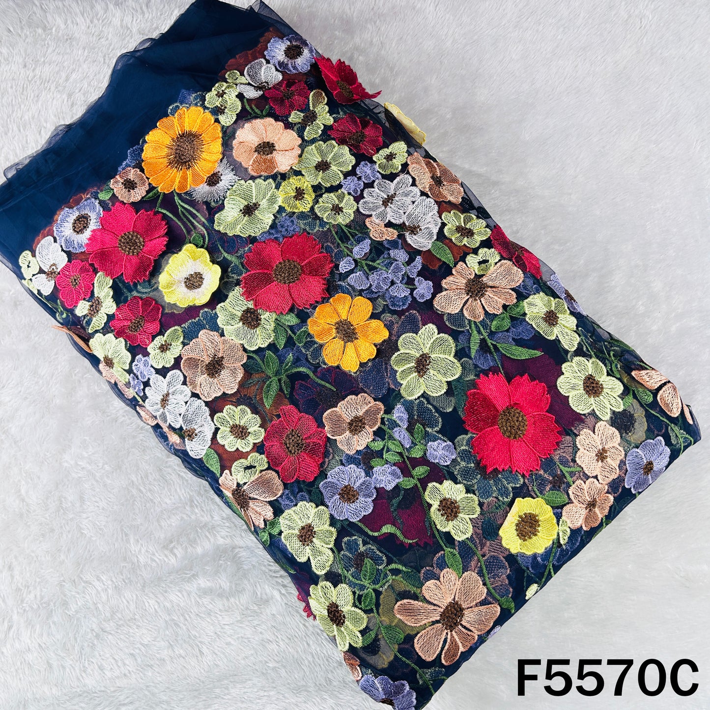 Applique Work Net Fabric - F5570