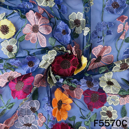 Applique Work Net Fabric - F5570