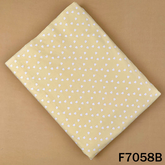 Heart Print Lizzy Bizzy Cotton Fabric - F7058