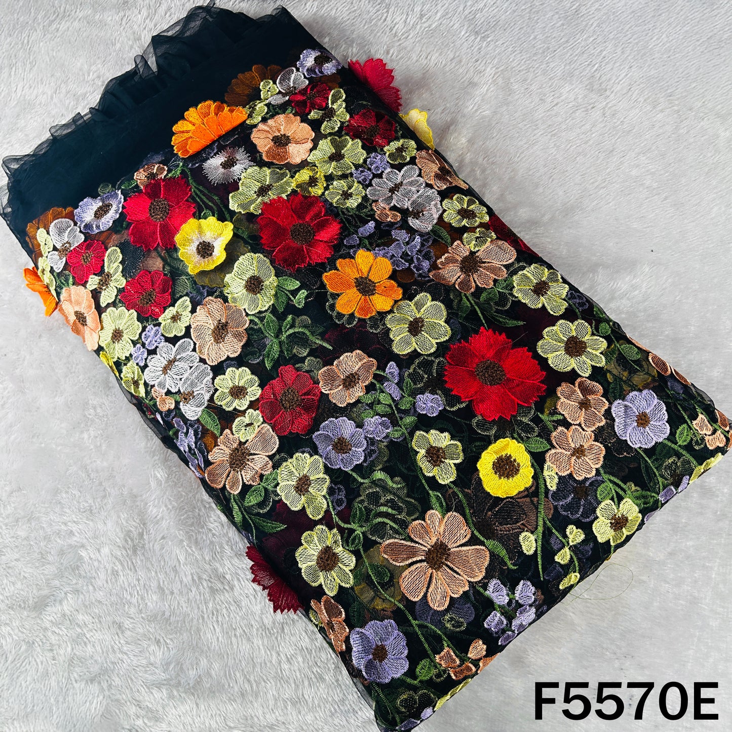 Applique Work Net Fabric - F5570