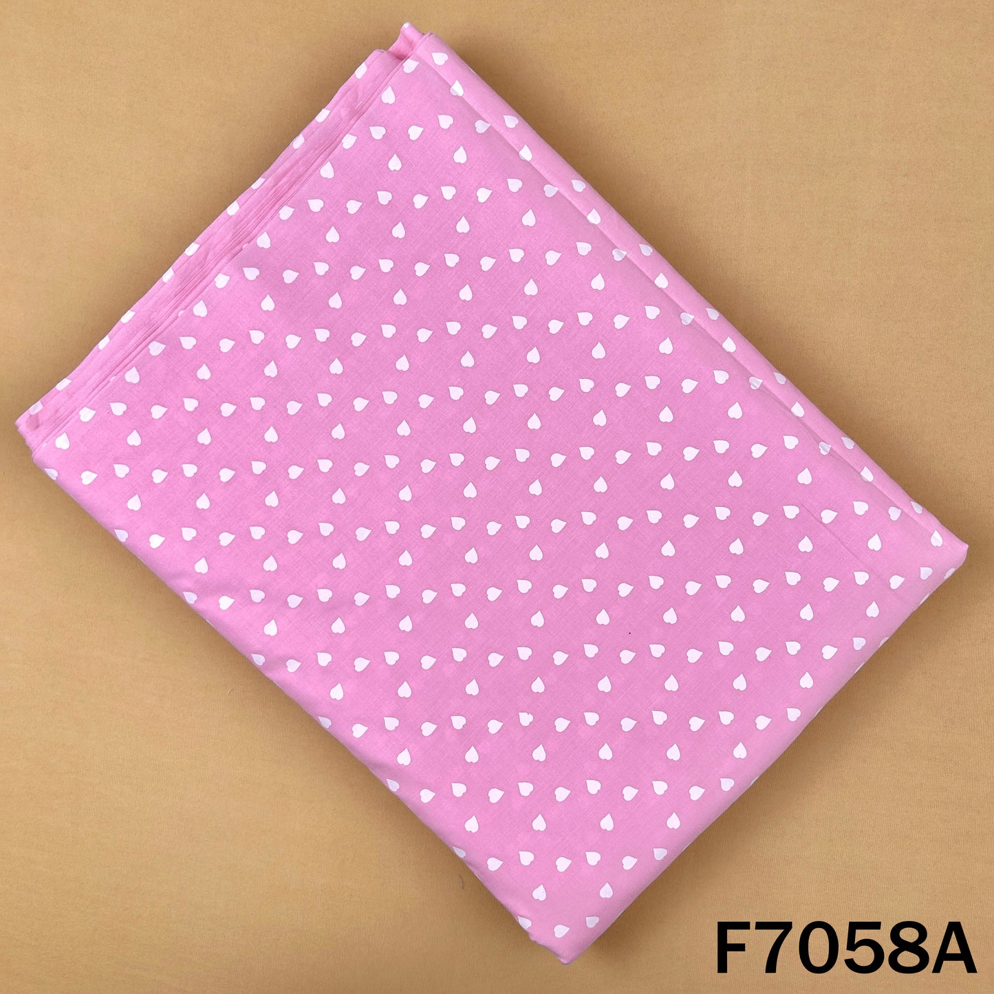 Heart Print Lizzy Bizzy Cotton Fabric - F7058
