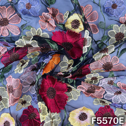 Applique Work Net Fabric - F5570