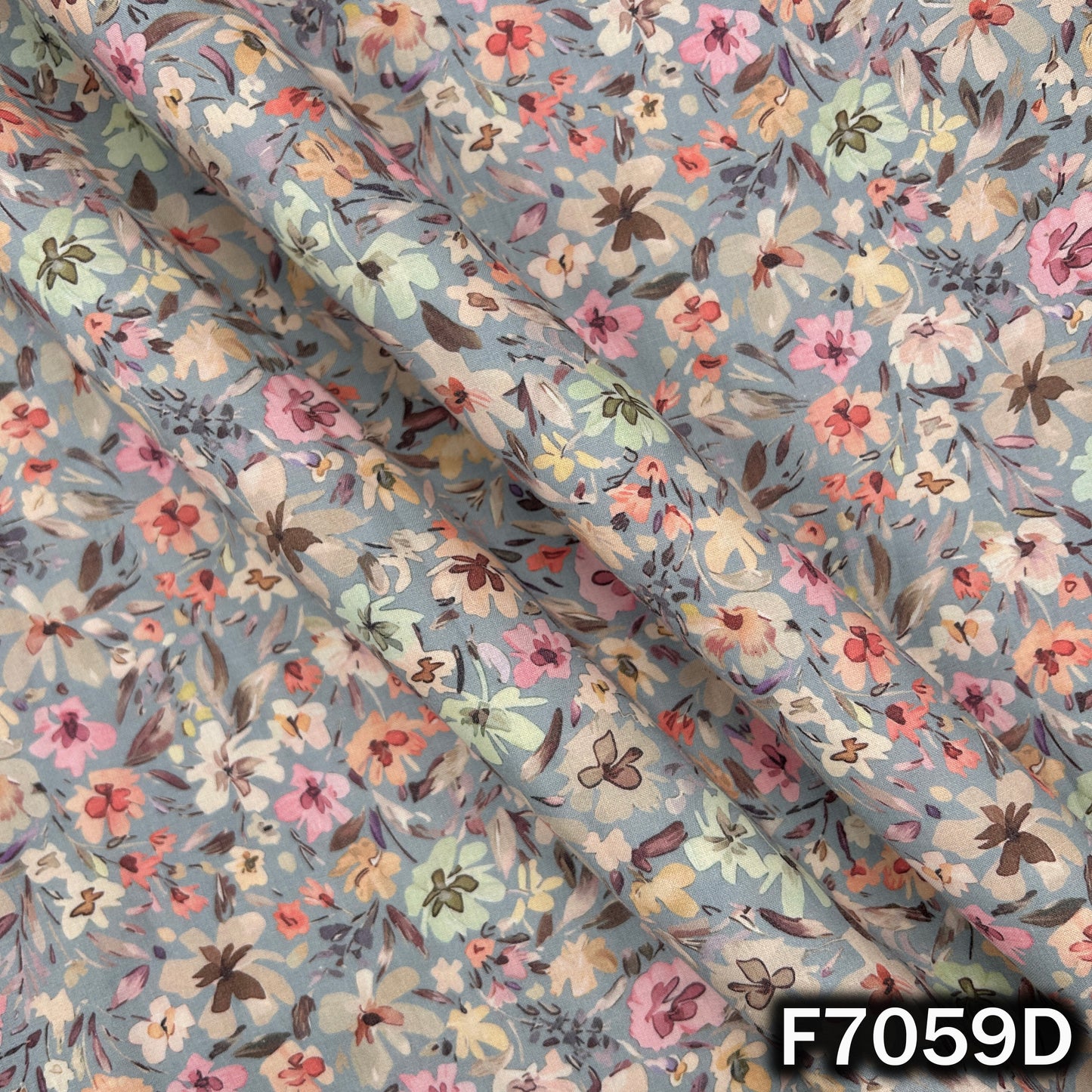 Printed Lizzy Bizzy Cotton Fabric - F7059