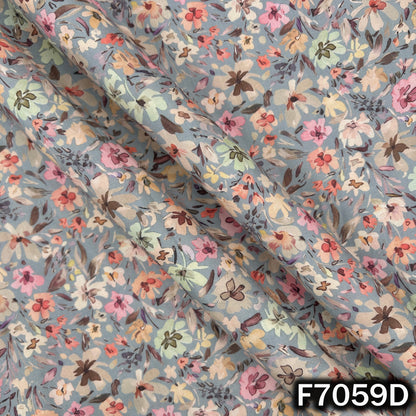 Printed Lizzy Bizzy Cotton Fabric - F7059