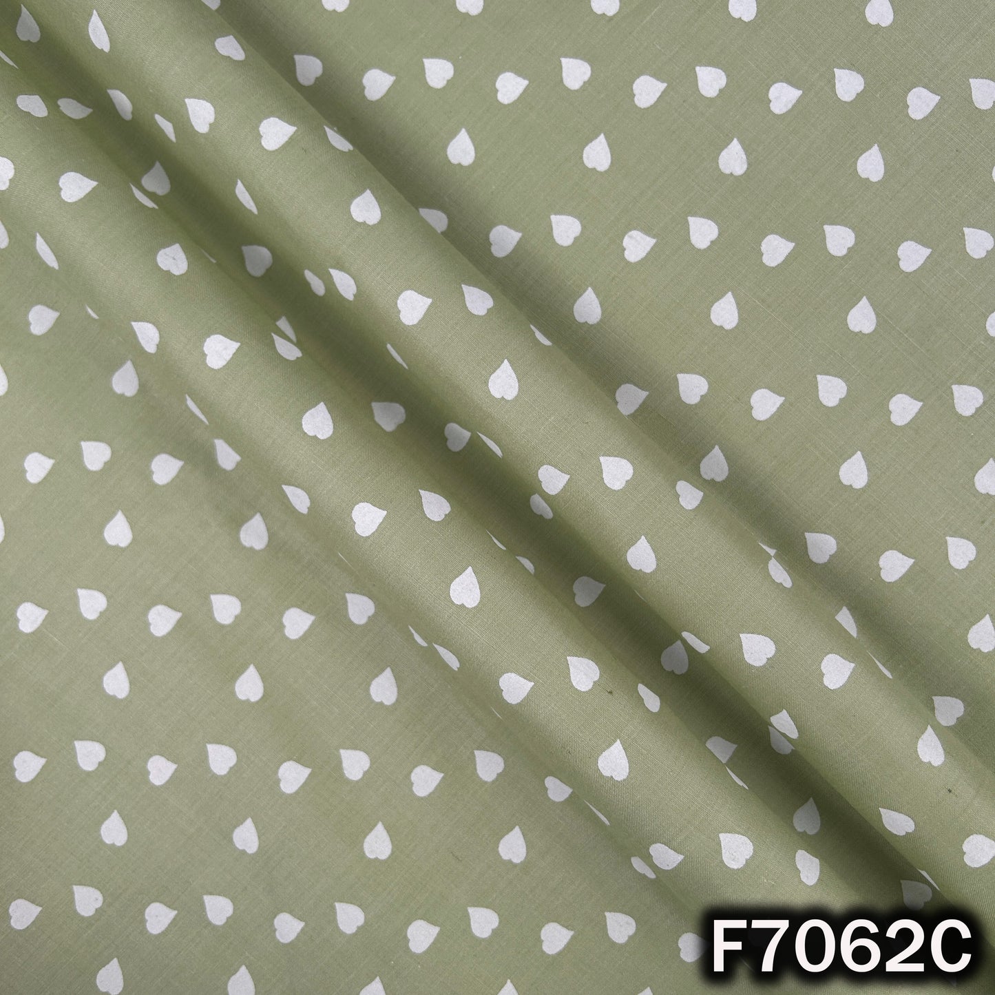 Heart Print Lizzy Bizzy Cotton Fabric - F7062