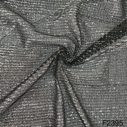 Sequins Crushed Net Fabric- F2395