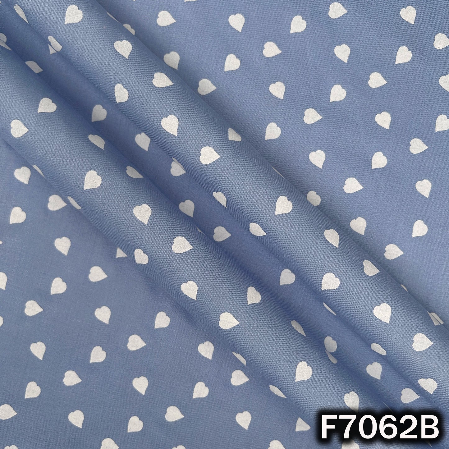 Heart Print Lizzy Bizzy Cotton Fabric - F7062