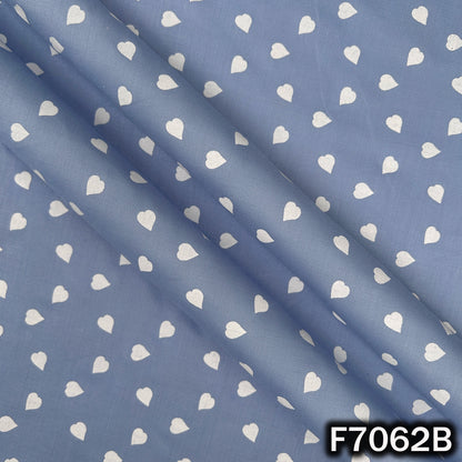 Heart Print Lizzy Bizzy Cotton Fabric - F7062