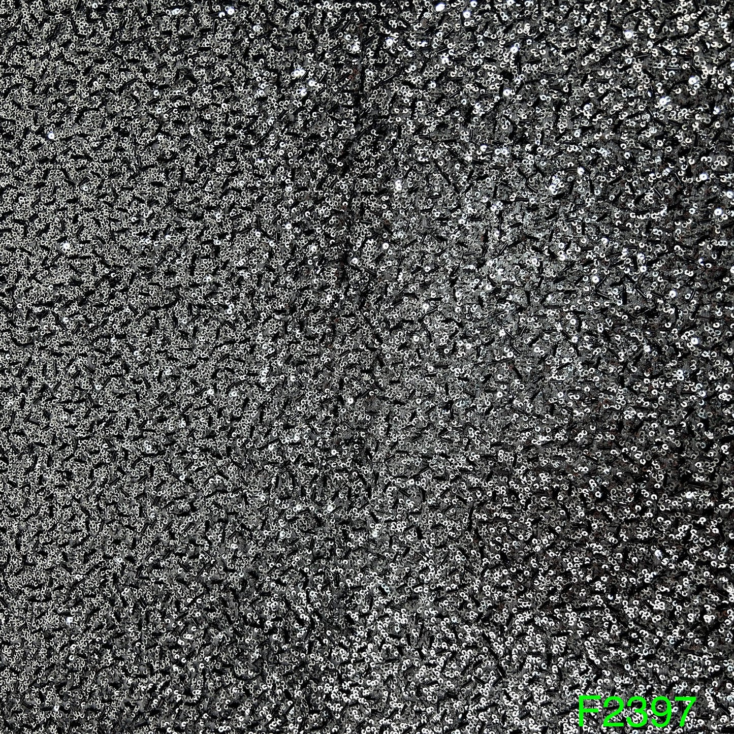 Sequins Cut Dana Work Embroidered Net Fabric - f2397