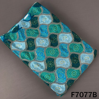 Bandhani Print Zari Sequins Crepe Fabric - F7077