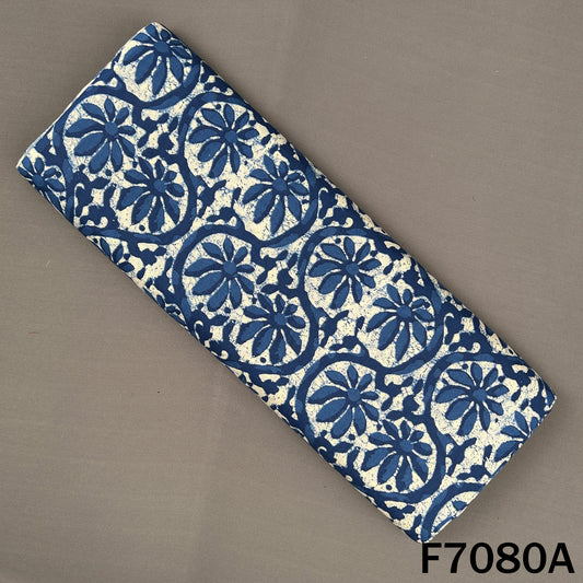 Indigo Print Cambric Cotton Fabric - F7080