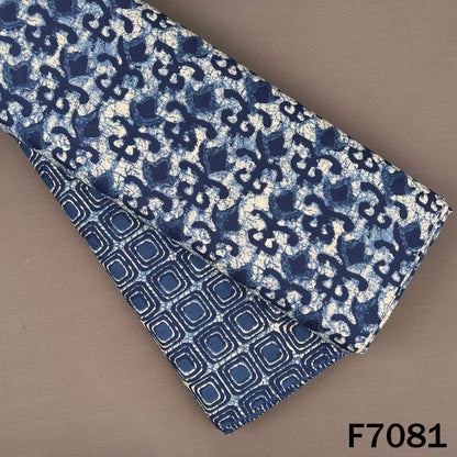 Indigo Print Cambric Cotton Fabric - F7081