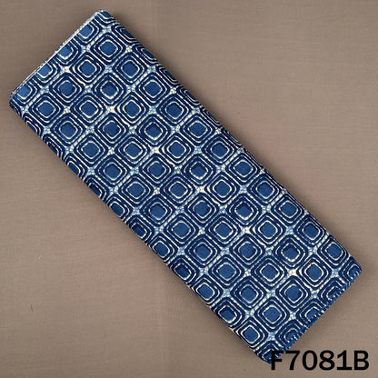 Indigo Print Cambric Cotton Fabric - F7081