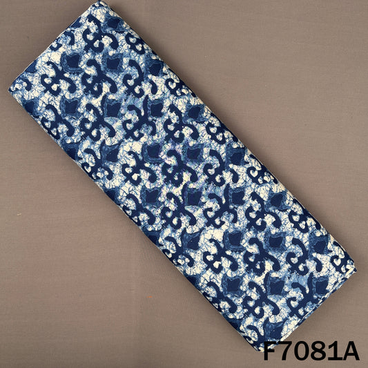 Indigo Print Cambric Cotton Fabric - F7081