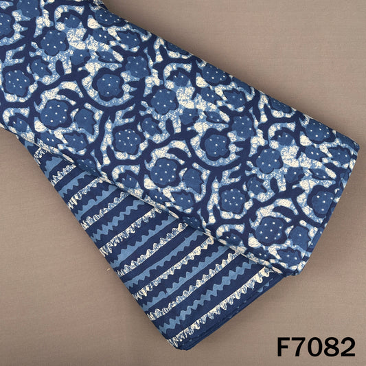 Indigo Print Cambric Cotton Fabric - F7082