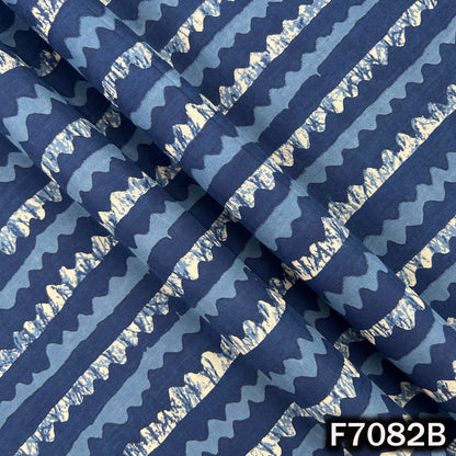 Indigo Print Cambric Cotton Fabric - F7082