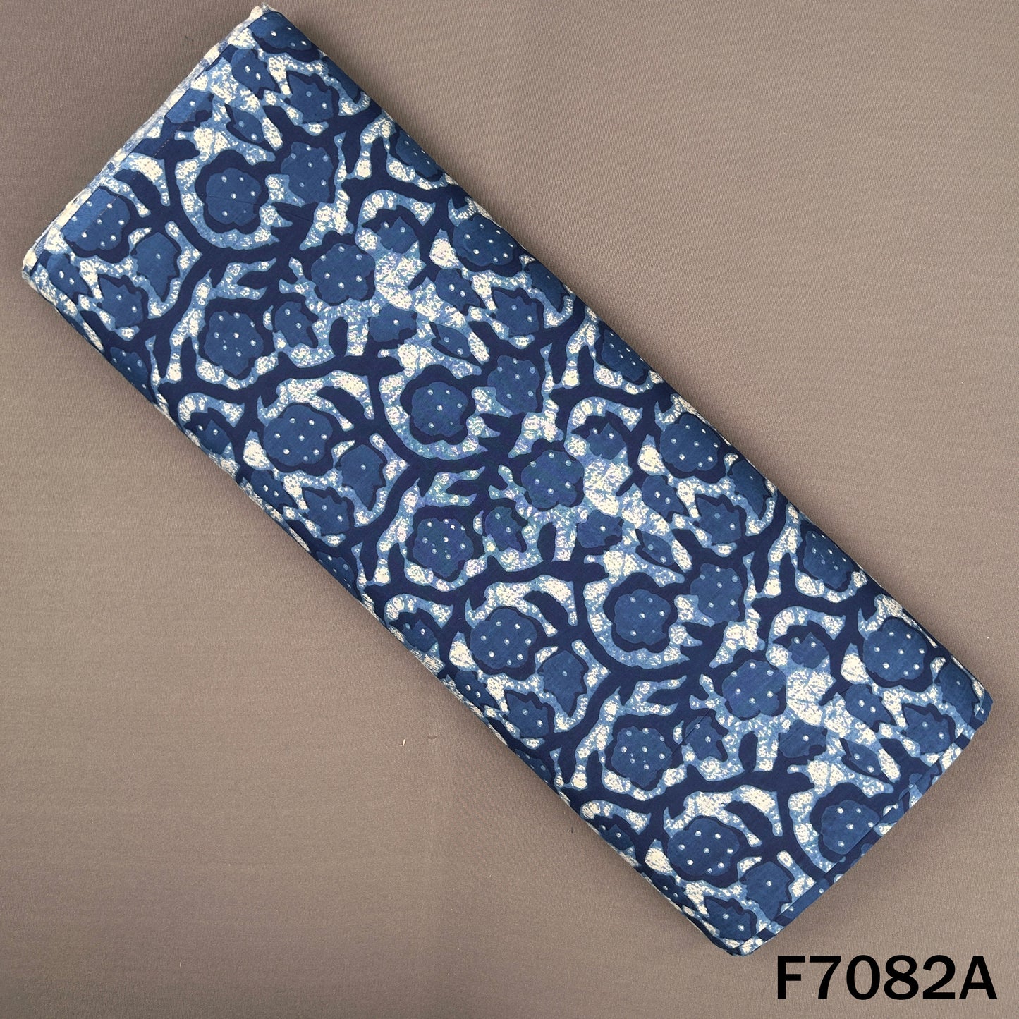 Indigo Print Cambric Cotton Fabric - F7082